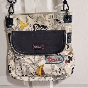 Sakroots "Peace" Multicolor Crossbody Bag